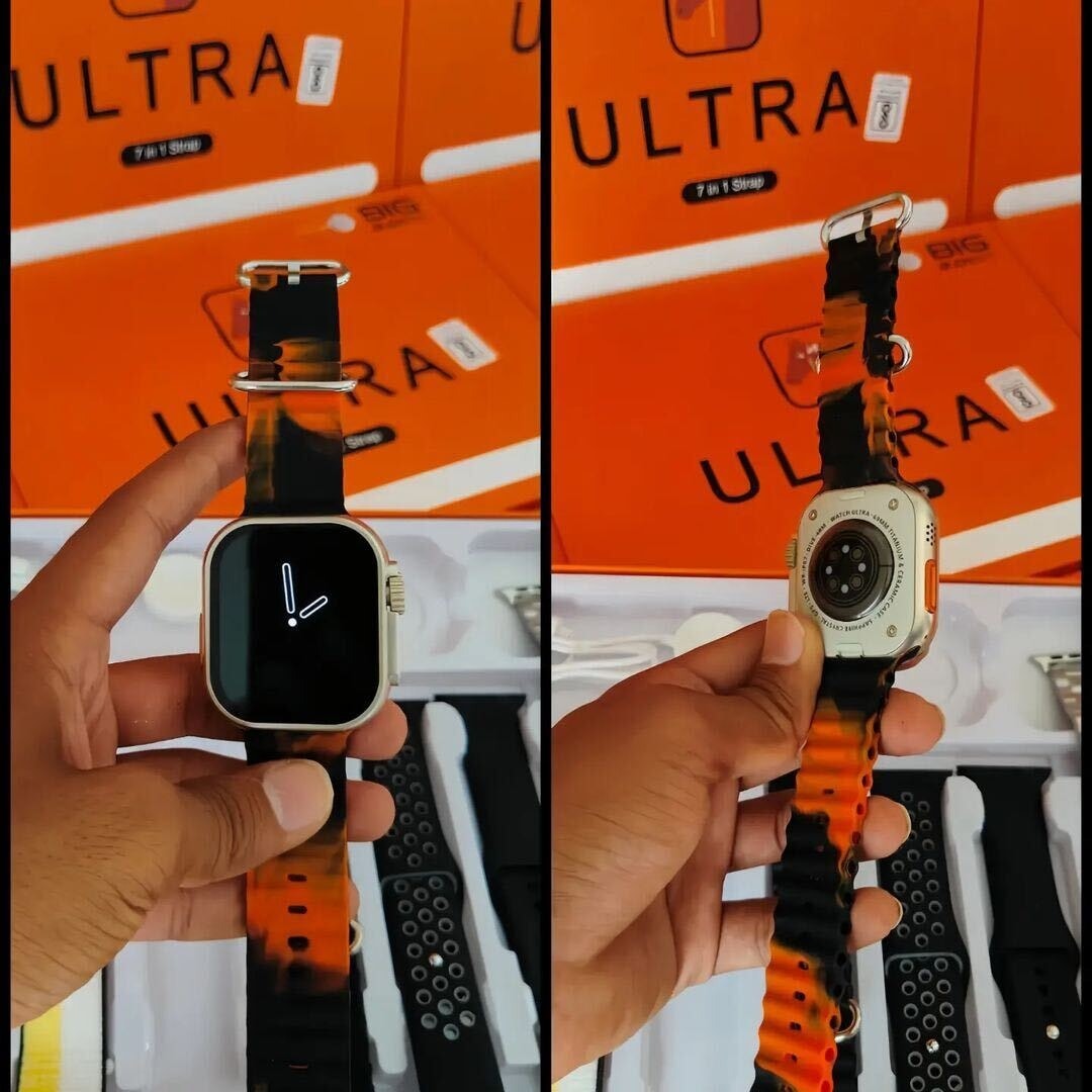 7 In 1 Ultra Smart Watch Series 8 -7 Straps