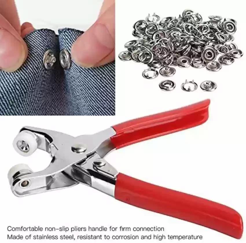 Tich/Snap Button Machine with 50 Tich Buttons