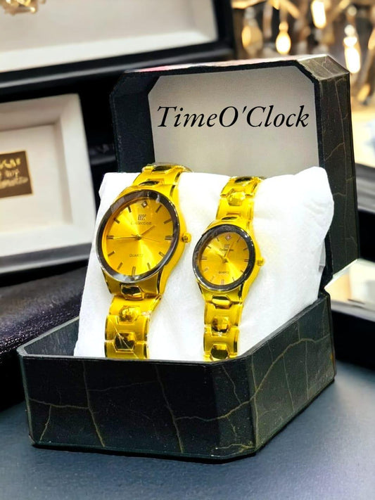 Analogue Chain Strap Couple Watches Male & Female